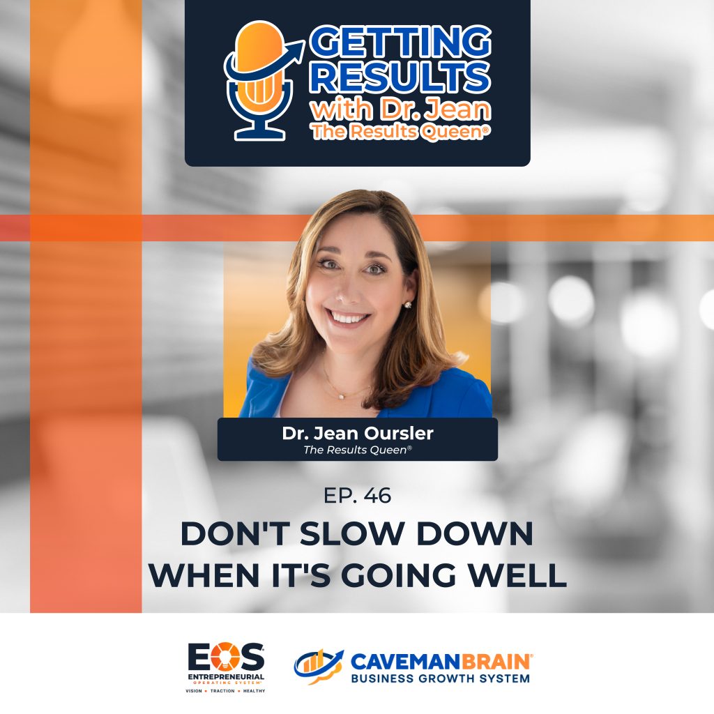 Don’t Slow Down When It’s Going Well episode artwork on the Caveman Brain podcast