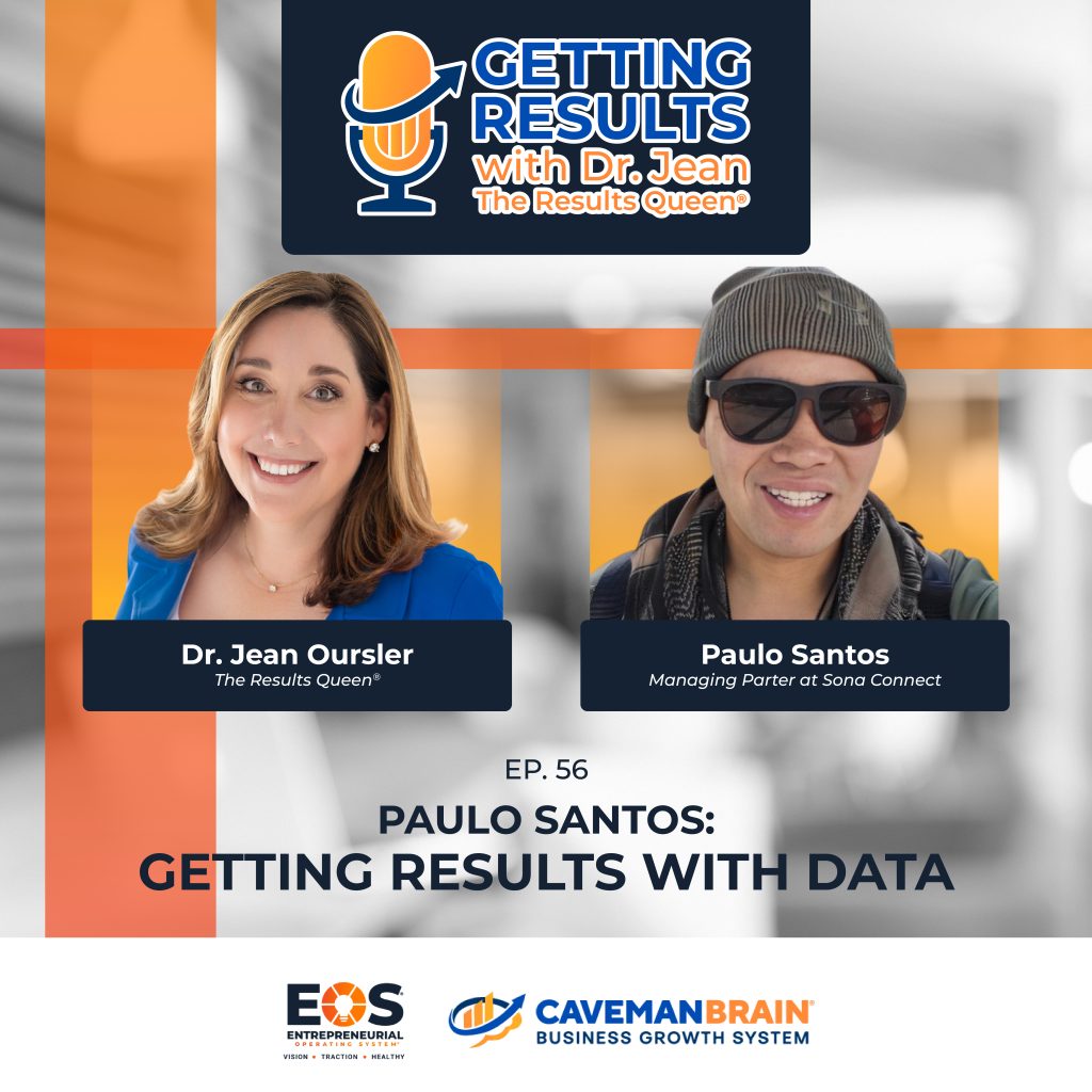 Paulo Santos discussing how to get results with data on the Caveman Brain podcast