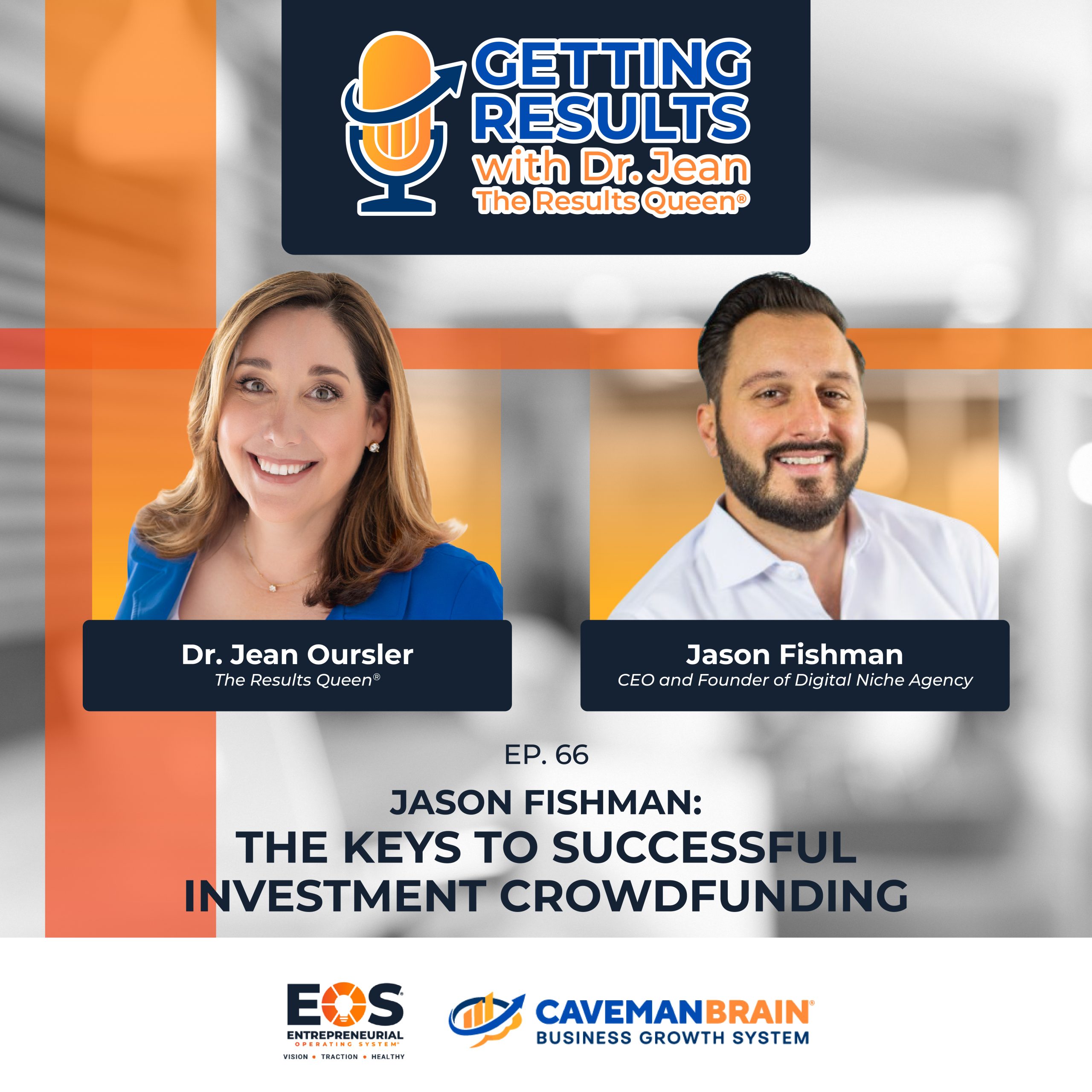 Jason Fishman discussing investment crowdfunding on the Caveman Brain podcast