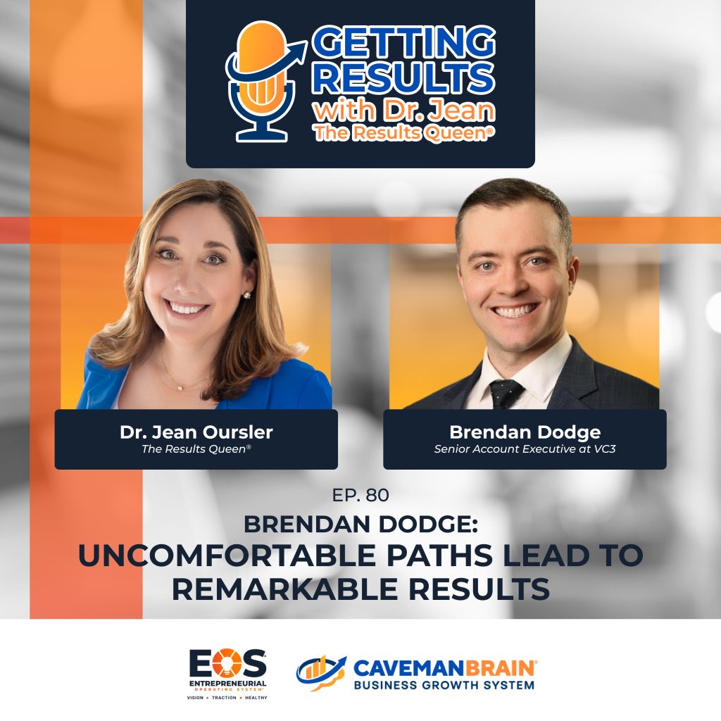 Brendan Dodge discussing how uncomfortable paths lead to remarkable results on the Caveman Brain podcast