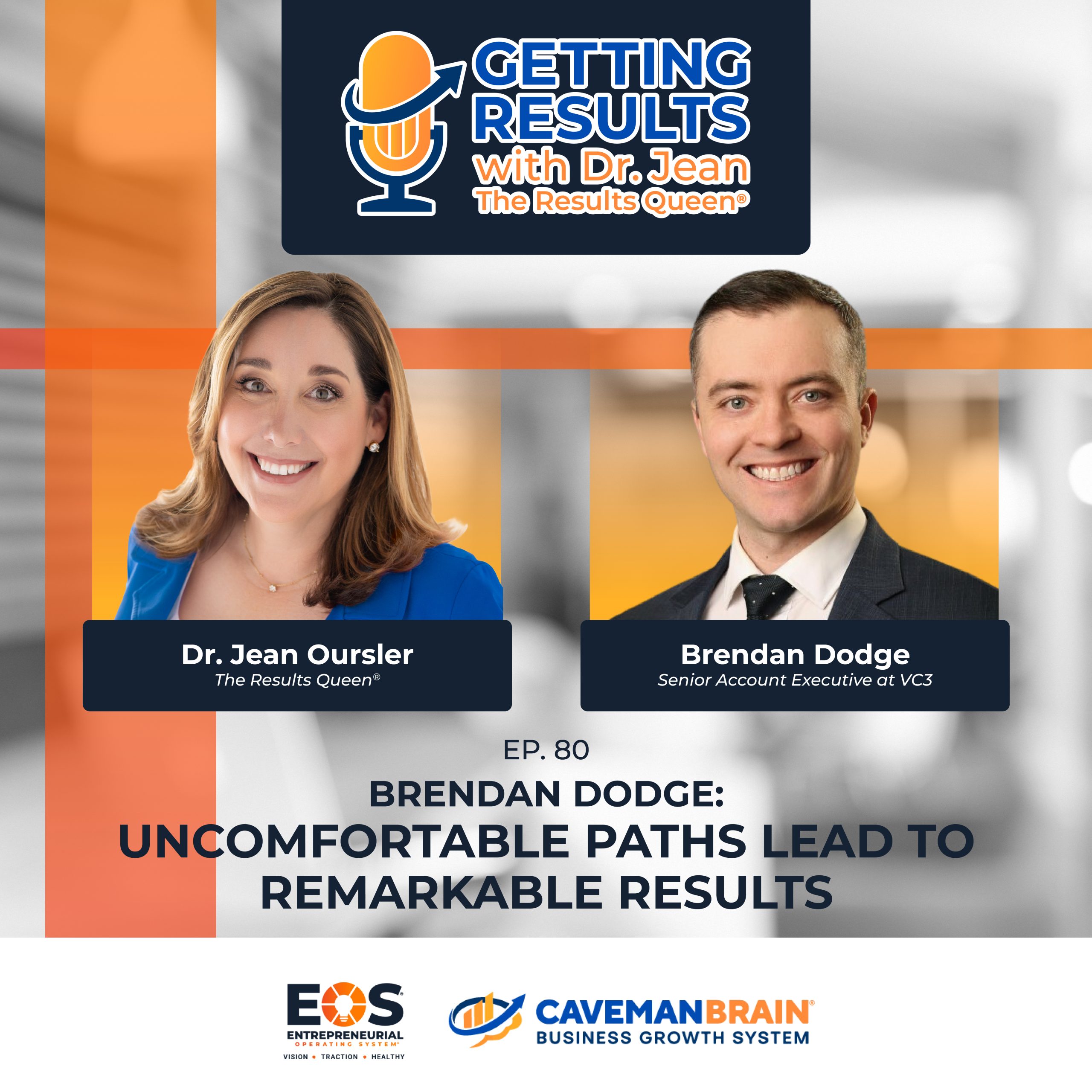 Brendan Dodge discussing how uncomfortable paths lead to remarkable results on the Caveman Brain podcast