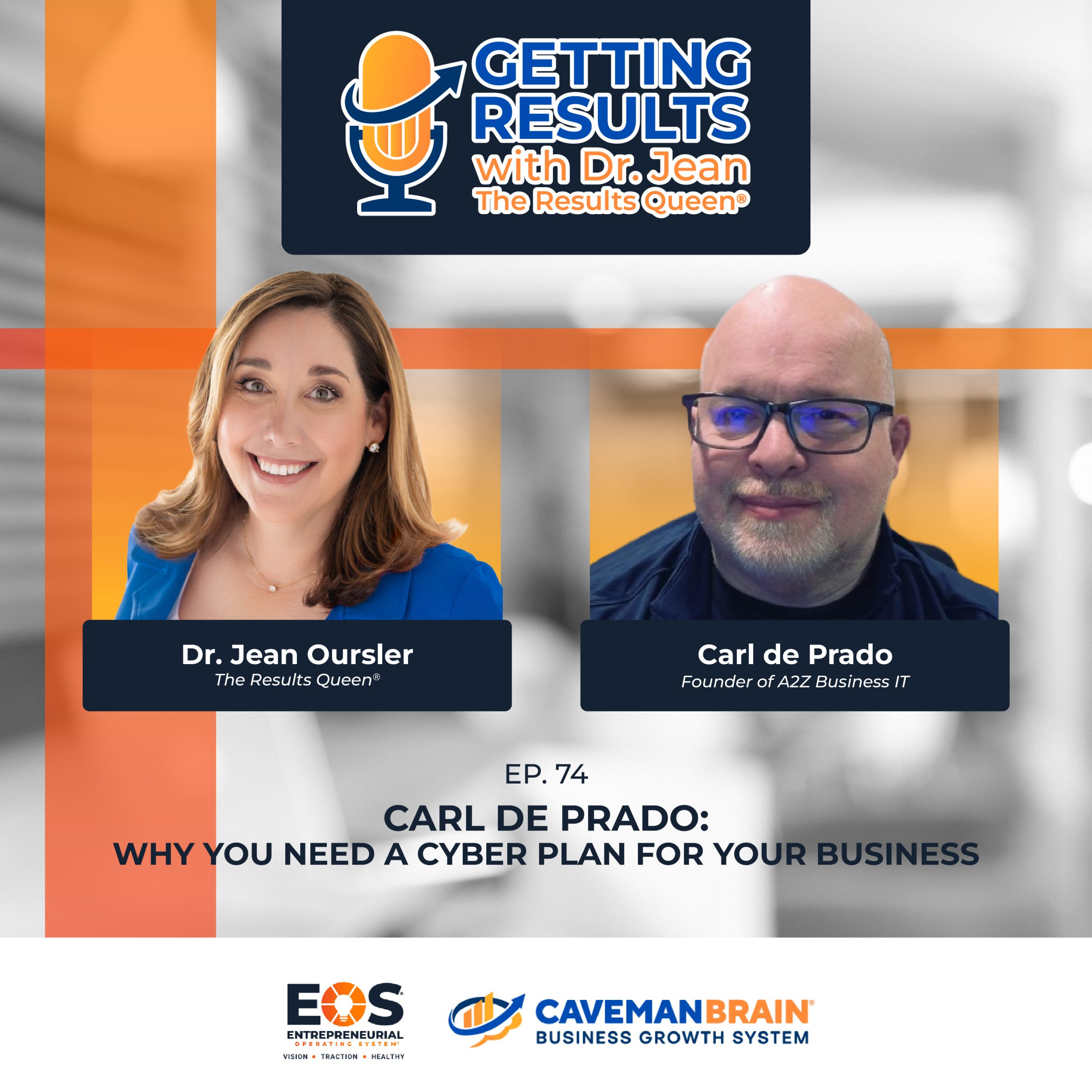 Carl de Prado discussing why businesses need a cyber plan on the Caveman Brain podcast