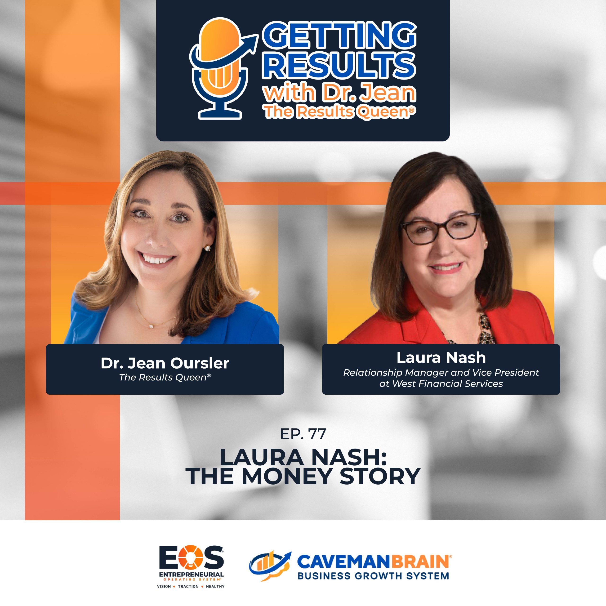 Laura Nash discussing the money story on the Caveman Brain podcast