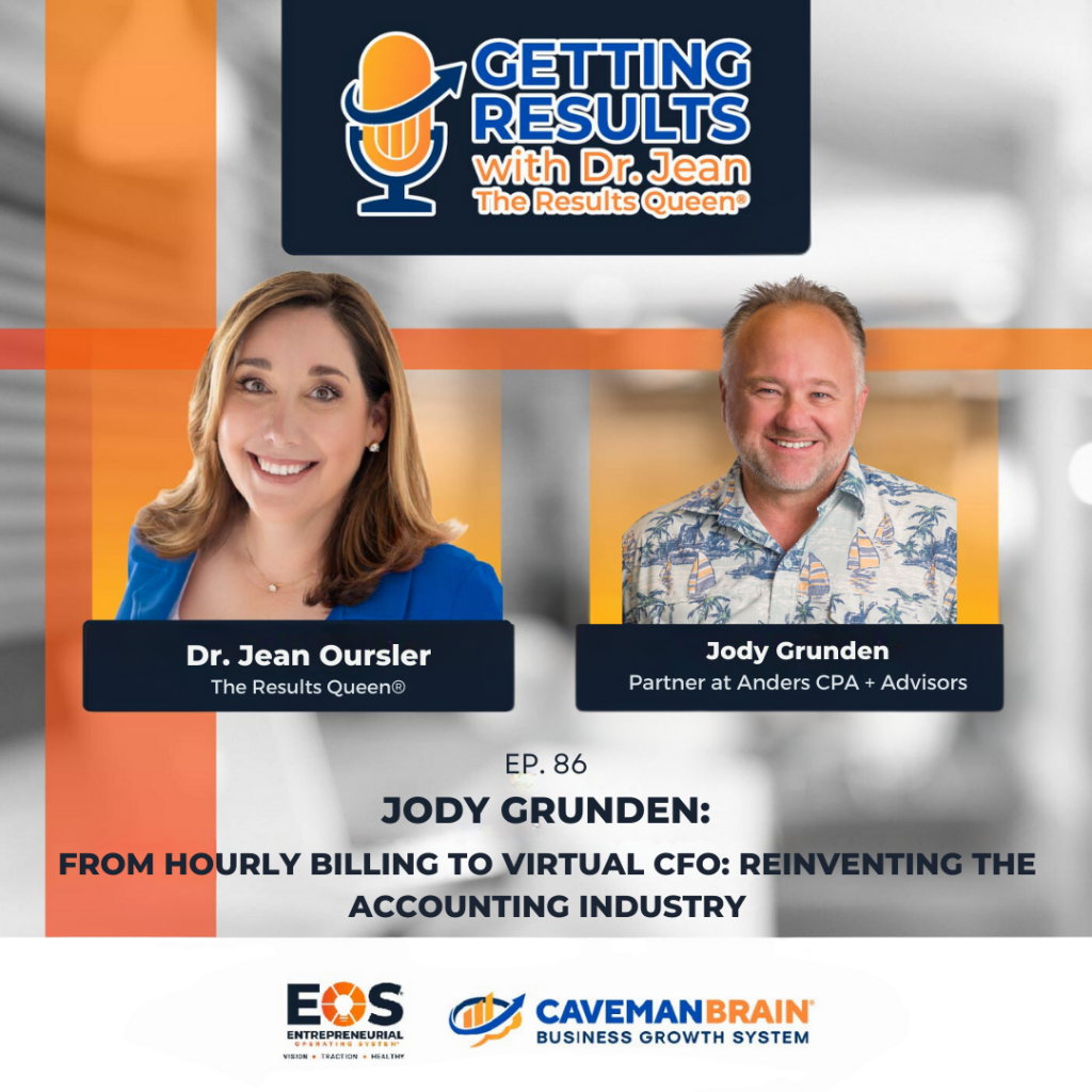 Jody Grunden, virtual CFO, featured on Caveman Brain podcast episode